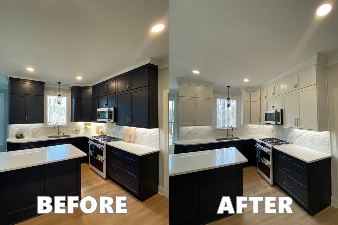 how do you clean painted cabinets