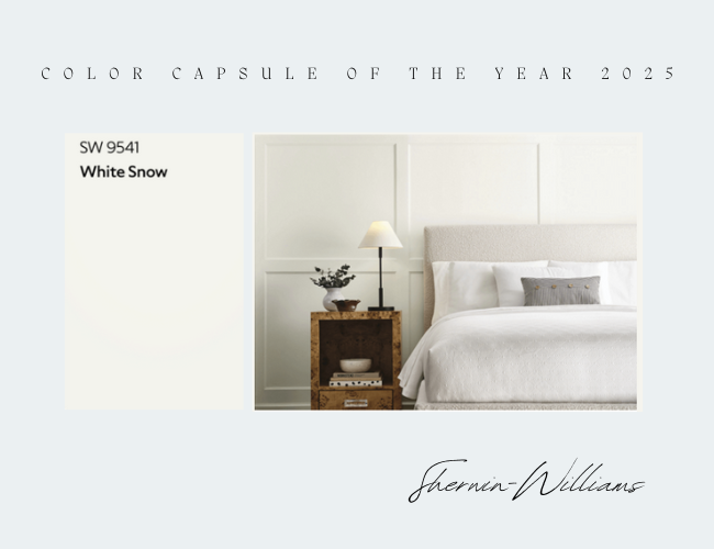 White Snow trending home paint colors