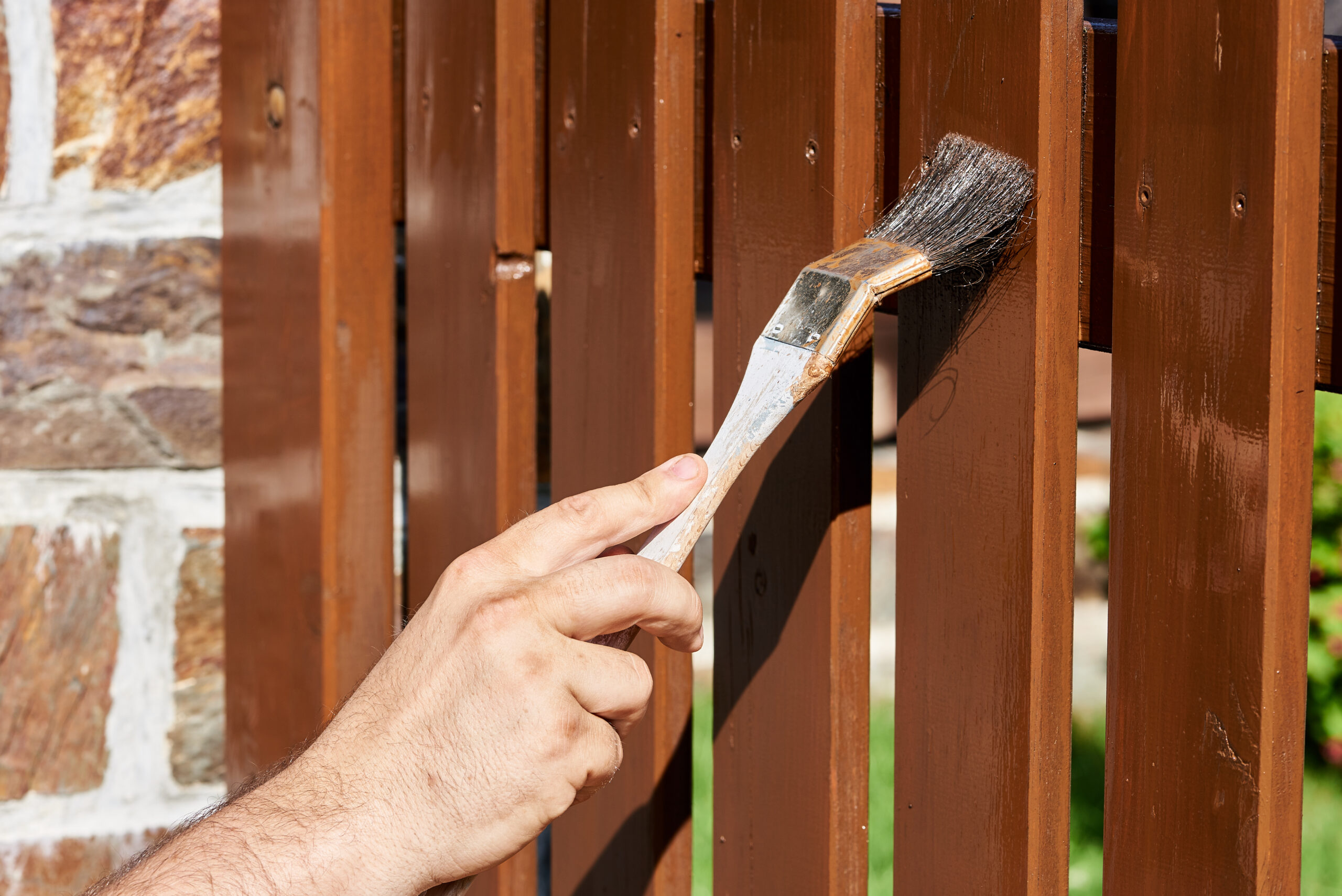 paint or stain my fence