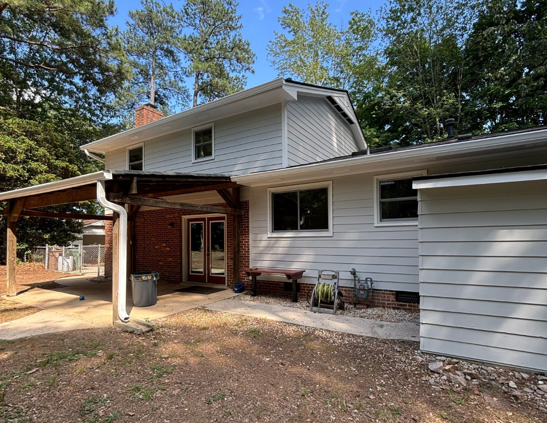 5-Day Big Chill Exterior Repaint in Cary, NC with Minor Carpentry and Four Exterior Colors